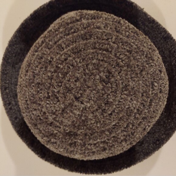 London Fog Woven Knit Bowler Hat Moss Green Size M Vintage - Picture 13 of 13